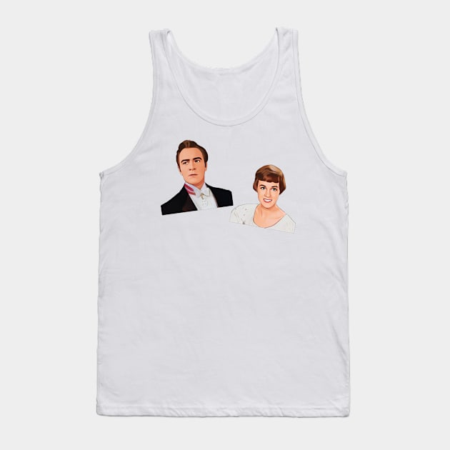 Captain and Maria Cartoon Tank Top by baranskini